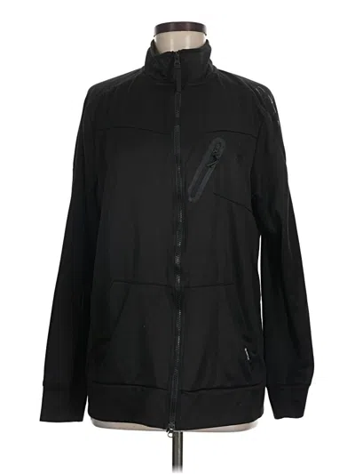 Pre-owned Spyder Zip Up Hoodie In Black