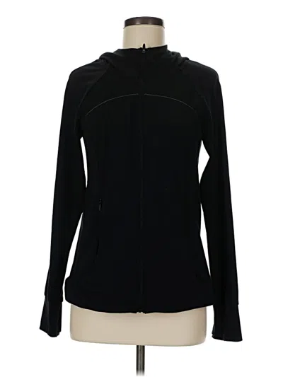 Pre-owned Spyder Zip Up Hoodie In Black