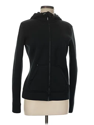 Pre-owned Spyder Zip Up Hoodie In Black