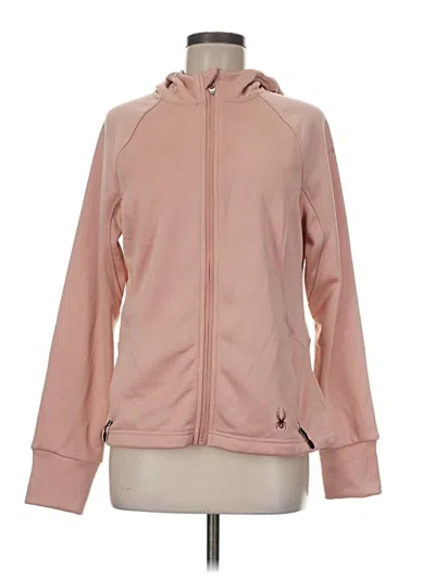 Pre-owned Spyder Zip Up Hoodie In Pink