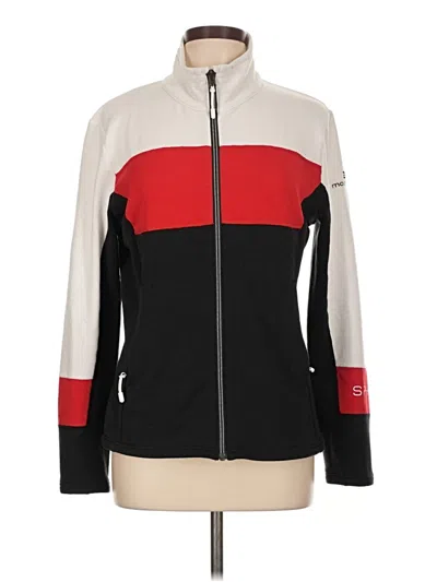 Pre-owned Spyder Zip Up Hoodie In Red