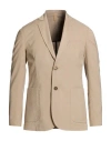 Squad² Man Blazer Beige Size 38 Polyester, Viscose, Elastane In Neutral