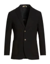 Squad² Man Blazer Black Size 46 Polyester, Viscose, Elastane
