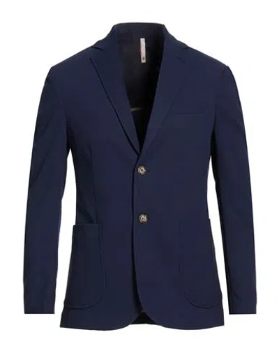 Squad² Man Blazer Blue Size 40 Polyester, Viscose, Elastane