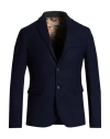 Squad² Man Blazer Midnight Blue Size 34 Polyester, Viscose, Elastane In Blue