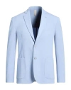 Squad² Man Blazer Sky Blue Size 42 Viscose, Polyester, Elastane