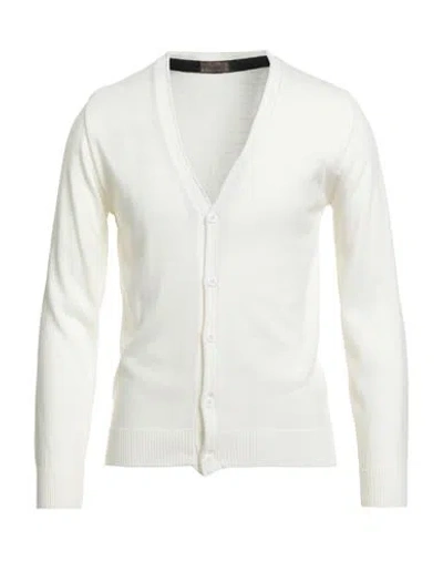 Squad² Man Cardigan Ivory Size M Acrylic, Wool