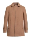 Squad² Man Coat Camel Size 42 Cotton, Elastane In Sand