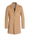 Squad² Man Coat Camel Size 42 Polyester, Viscose In Brown