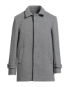 Squad² Man Coat Grey Size 42 Cotton, Elastane In Gray