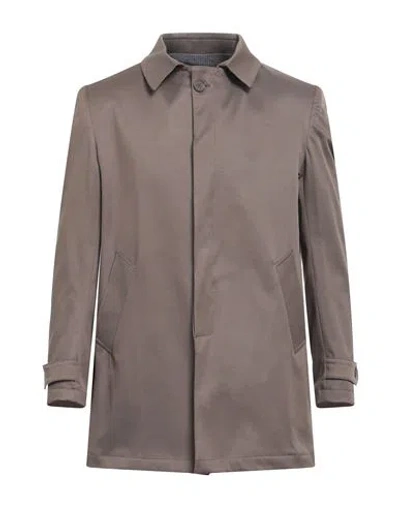 Squad² Man Overcoat & Trench Coat Khaki Size 40 Polyester, Cotton, Elastane In Beige