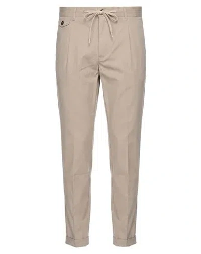 Squad² Man Pants Beige Size 30 Cotton, Elastane In Brown