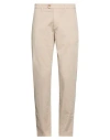 Squad² Man Pants Beige Size 34 Cotton, Elastane In Neutral
