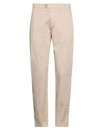 Squad² Man Pants Beige Size 34 Cotton, Elastane In Neutral