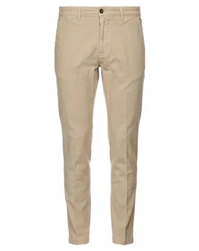 Squad² Man Pants Beige Size 36 Cotton, Elastane In Neutral