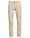 Squad² Man Pants Beige Size 44 Cotton, Elastane In Neutral