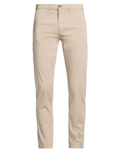Squad² Man Pants Beige Size 44 Cotton, Elastane In Neutral