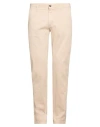 Squad² Man Pants Beige Size 44 Cotton, Elastane In Sand