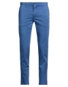 Squad² Man Pants Blue Size 42 Cotton, Elastane In Blue