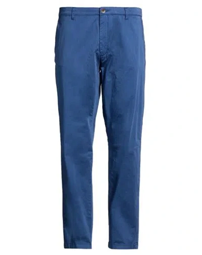 Squad² Man Pants Blue Size 42 Cotton, Elastane