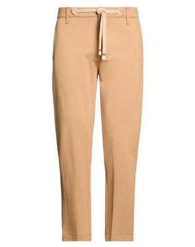 Squad² Man Pants Camel Size 34 Viscose, Nylon, Elastane In Beige