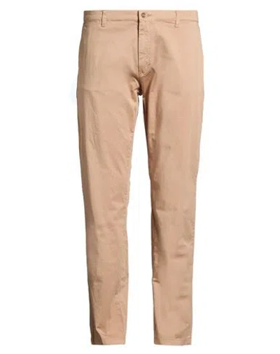 Squad² Man Pants Camel Size 44 Cotton, Elastane In Brown
