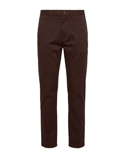 Squad² Man Pants Chocolate Brown Size 28 Cotton, Elastane