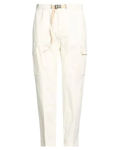 Squad² Man Pants Cream Size 30 Cotton, Elastane In White
