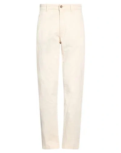 Squad² Man Pants Cream Size 30 Cotton, Elastane In White