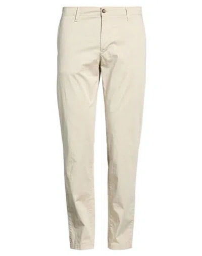Squad² Man Pants Cream Size 36 Cotton, Elastane In White