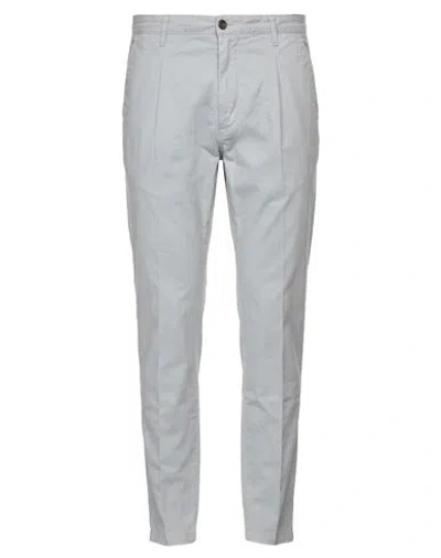 Squad² Man Pants Grey Size 38 Linen, Cotton, Elastane In Multi