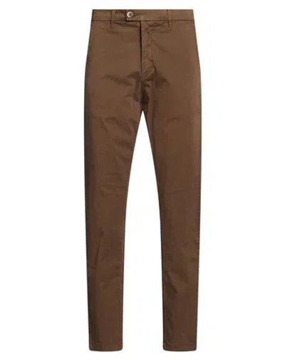 Squad² Man Pants Khaki Size 28 Cotton, Elastane In Brown
