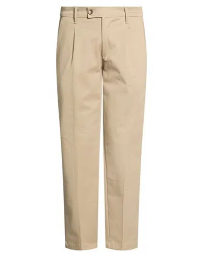 Squad² Man Pants Khaki Size 28 Cotton, Elastane In Beige