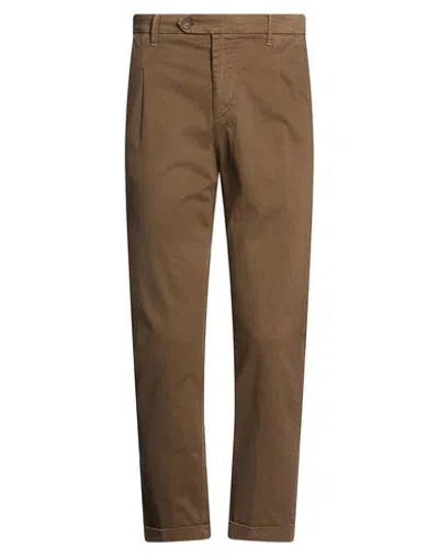Squad² Man Pants Khaki Size 30 Cotton, Elastane In Beige
