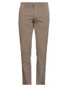 Squad² Man Pants Khaki Size 38 Cotton, Elastane In Sand