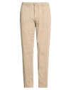 Squad² Man Pants Khaki Size 44 Cotton, Elastane In Neutral