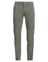 Squad² Man Pants Military Green Size 38 Cotton, Elastane