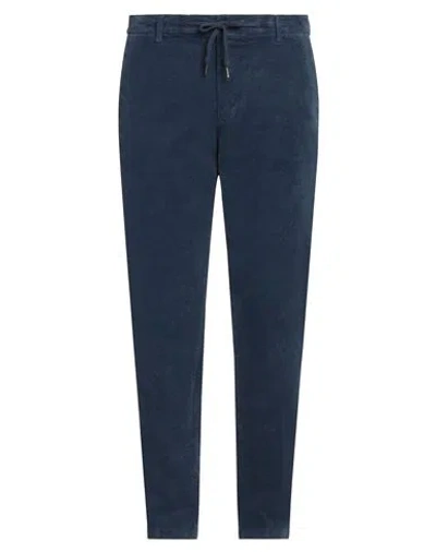 Squad² Man Pants Navy Size 36 Cotton, Elastane In Navy Blue