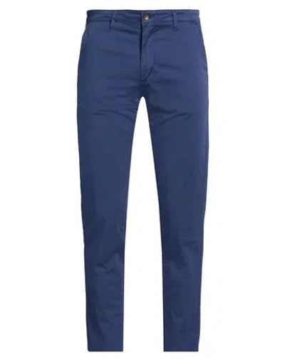 Squad² Man Pants Navy Size 32 Cotton, Elastane In Blue
