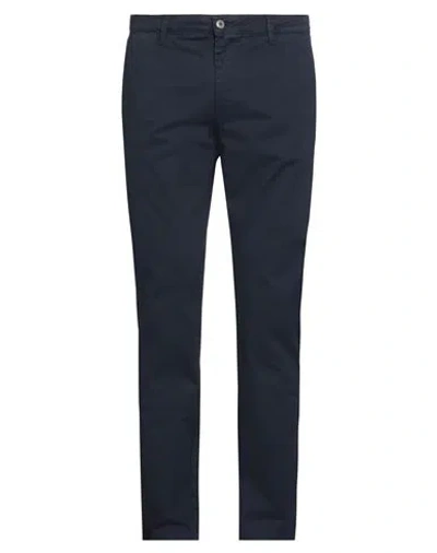 Squad² Man Pants Navy Size 34 Cotton, Elastane In Blue