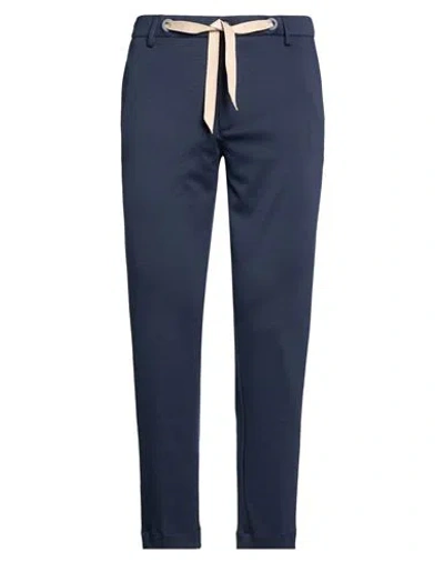 Squad² Man Pants Navy Size 36 Viscose, Nylon, Elastane In Blue