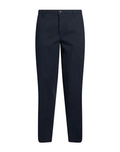 Squad² Man Pants Navy Size 42 Cotton, Elastane In Blue