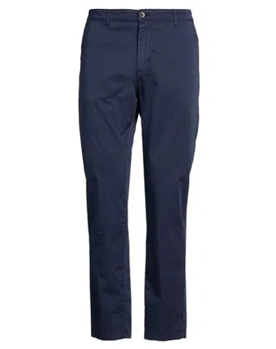 Squad² Man Pants Navy Size 44 Cotton, Elastane In Blue