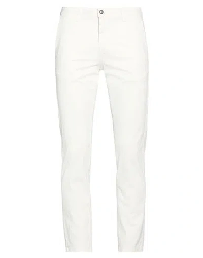 Squad² Man Pants Off White Size 32 Cotton, Elastane