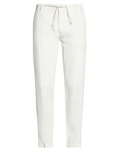 Squad² Man Pants Off White Size 34 Linen