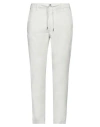 Squad² Man Pants Off White Size 38 Cotton, Elastane
