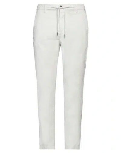 Squad² Man Pants Off White Size 38 Cotton, Elastane In Off White