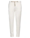 Squad² Man Pants Off White Size 34 Polyester, Viscose, Elastane