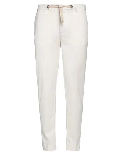 Squad² Man Pants Off White Size 34 Polyester, Viscose, Elastane