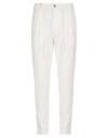 Squad² Man Pants White Size 34 Polyester, Viscose, Elastane In White
